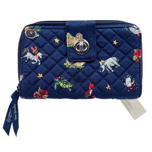 Vera Bradley RFID Turnlock Wallet in Snow Globe Motifs